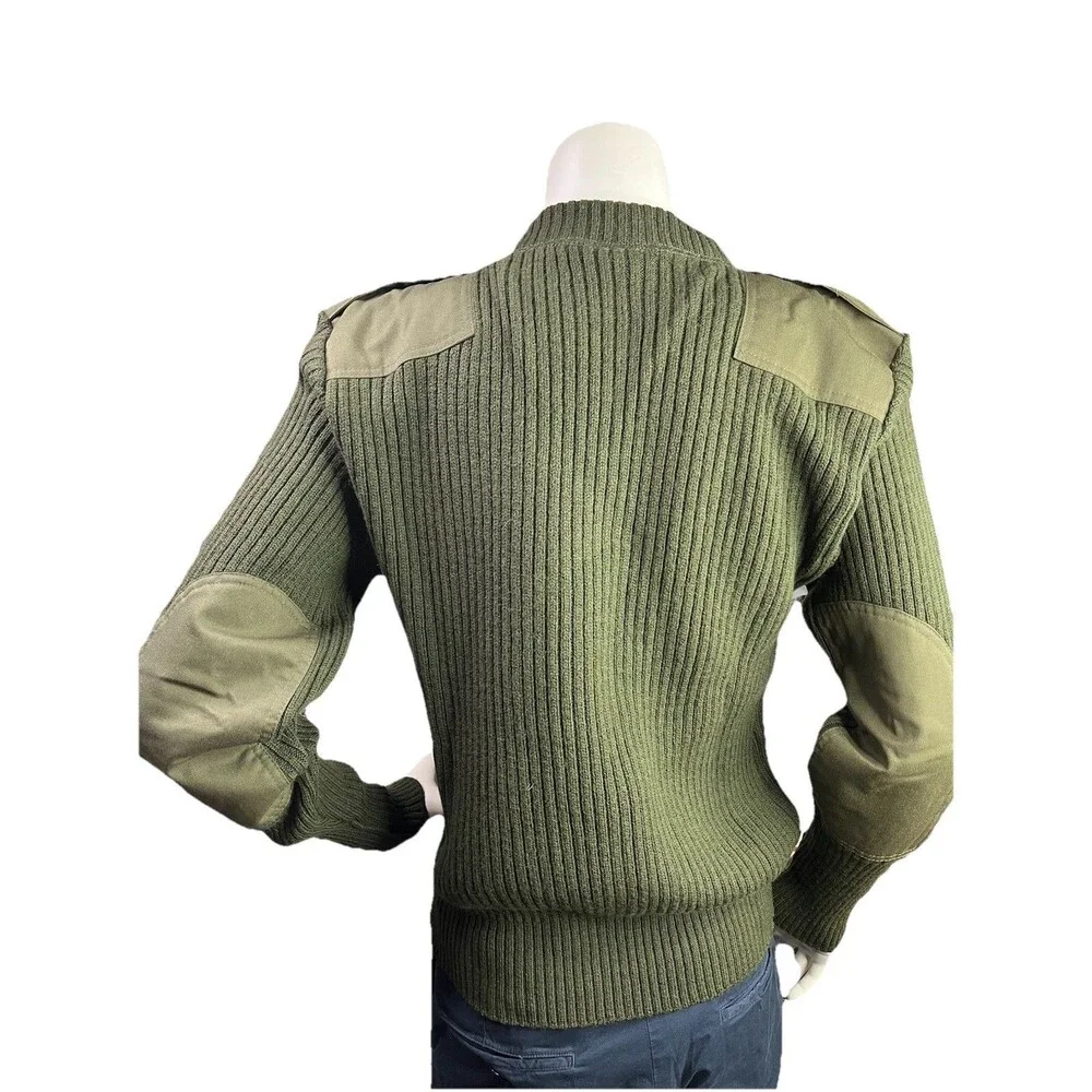 NWT US Military DSCP Sweater Mens 36 Army Green Valor Collection Wool Commando